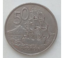 Новая Зеландия 50 центов 1967-1985