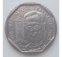 Франция 2 франка 1995. 100 лет со дня смерти Луи Пастера
