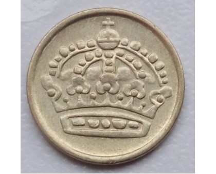 Швеция 10 эре 1957 серебро