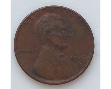 США 1 цент 1945 D