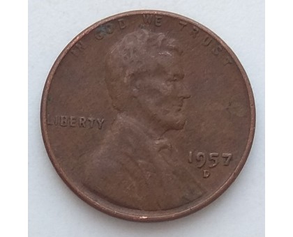 США 1 цент 1957 D