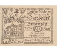 Австрия 20 геллеров 1920 Ziersdorf Нотгельд