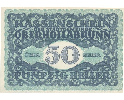 Австрия 50 геллеров 1920 Oberhollabrunn Нотгельд