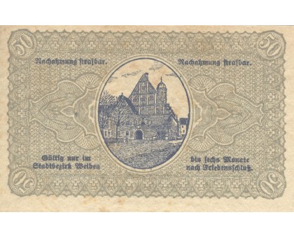 Германия 50 пфеннигов 1918 Weiden Нотгельд
