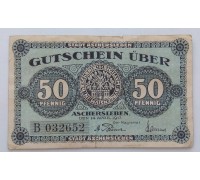 Германия 50 пфеннигов 1917 Aschersleben Нотгельд