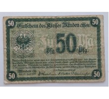 Германия 50 пфеннигов 1917 Minden Нотгельд