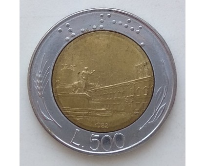 Италия 500 лир 1982
