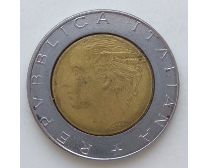 Италия 500 лир 1990