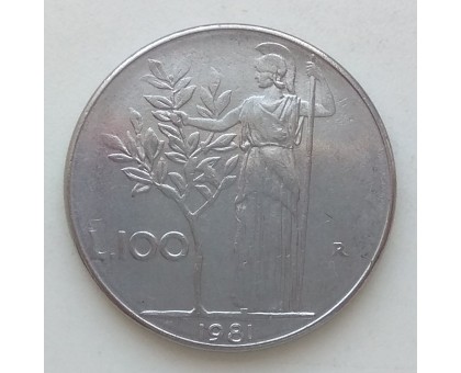 Италия 100 лир 1981