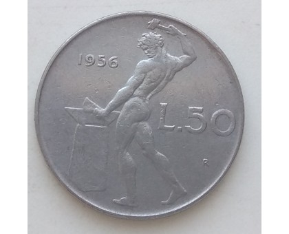 Италия 50 лир 1956