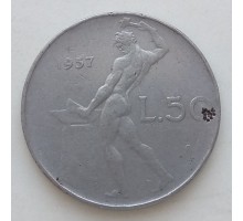 Италия 50 лир 1957