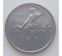 Италия 50 лир 1977