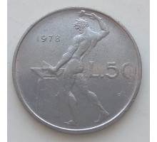 Италия 50 лир 1978