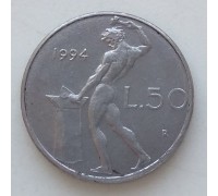 Италия 50 лир 1994