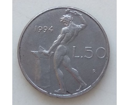 Италия 50 лир 1994