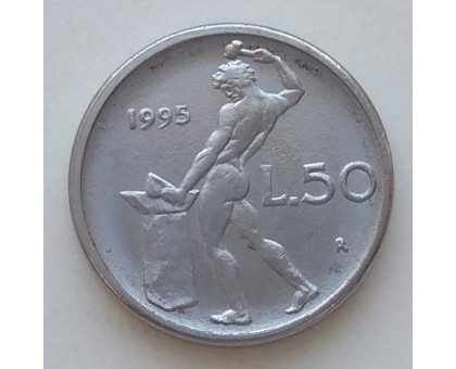Италия 50 лир 1995