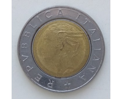 Италия 500 лир 1992