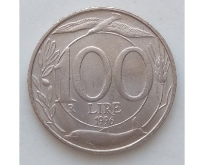 Италия 100 лир 1996