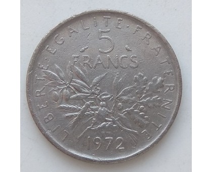 Франция 5 франков 1972