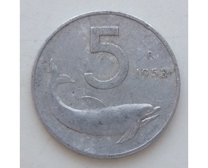 Италия 5 лир 1953