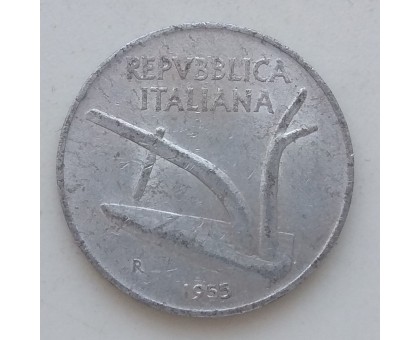 Италия 10 лир 1955