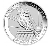 Австралия 1 доллар 2020. Австралийская Кукабурра серебро