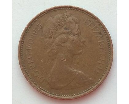 Великобритания 2 новых пенса 1975