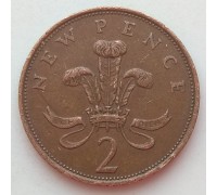 Великобритания 2 новых пенса 1980