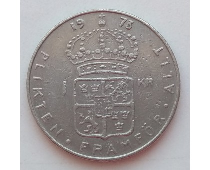 Швеция 1 крона 1973
