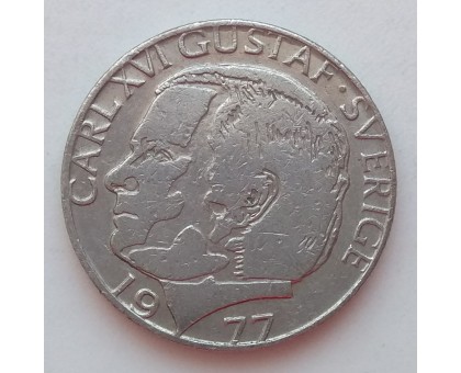 Швеция 1 крона 1977