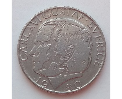 Швеция 1 крона 1980