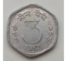 Индия 3 пайса 1964-1967