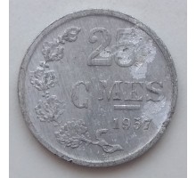 Люксембург 25 сантимов 1957
