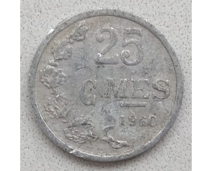 Люксембург 25 сантимов 1960