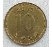 Южная Корея 10 вон 2000