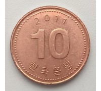 Южная Корея 10 вон 2011