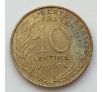 Франция 10 сантимов 1965