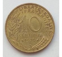 Франция 10 сантимов 1976