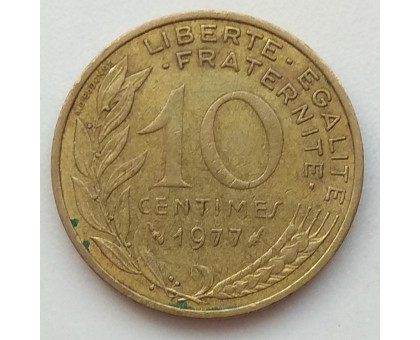 Франция 10 сантимов 1977