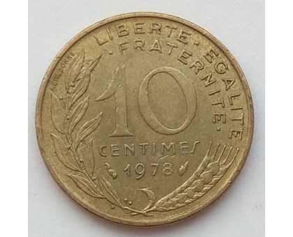 Франция 10 сантимов 1978