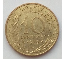 Франция 10 сантимов 1979