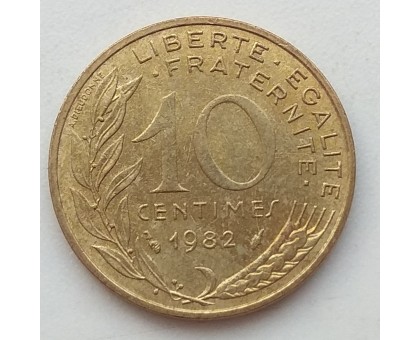 Франция 10 сантимов 1982