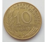 Франция 10 сантимов 1989
