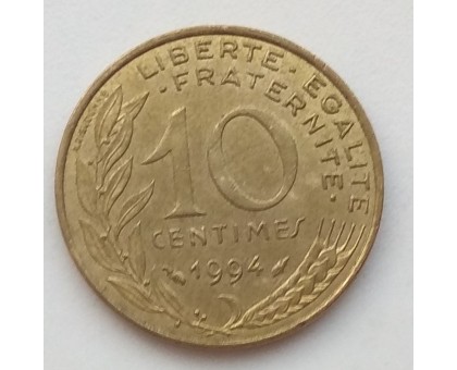 Франция 10 сантимов 1994