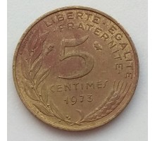 Франция 5 сантимов 1973