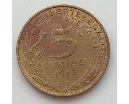 Франция 5 сантимов 1973