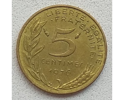 Франция 5 сантимов 1976