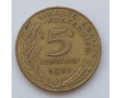 Франция 5 сантимов 1977