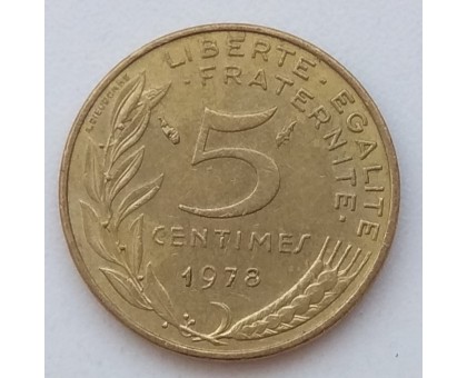 Франция 5 сантимов 1978