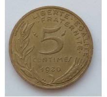 Франция 5 сантимов 1980